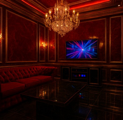 여의도셔츠룸 네온 포인트 조명